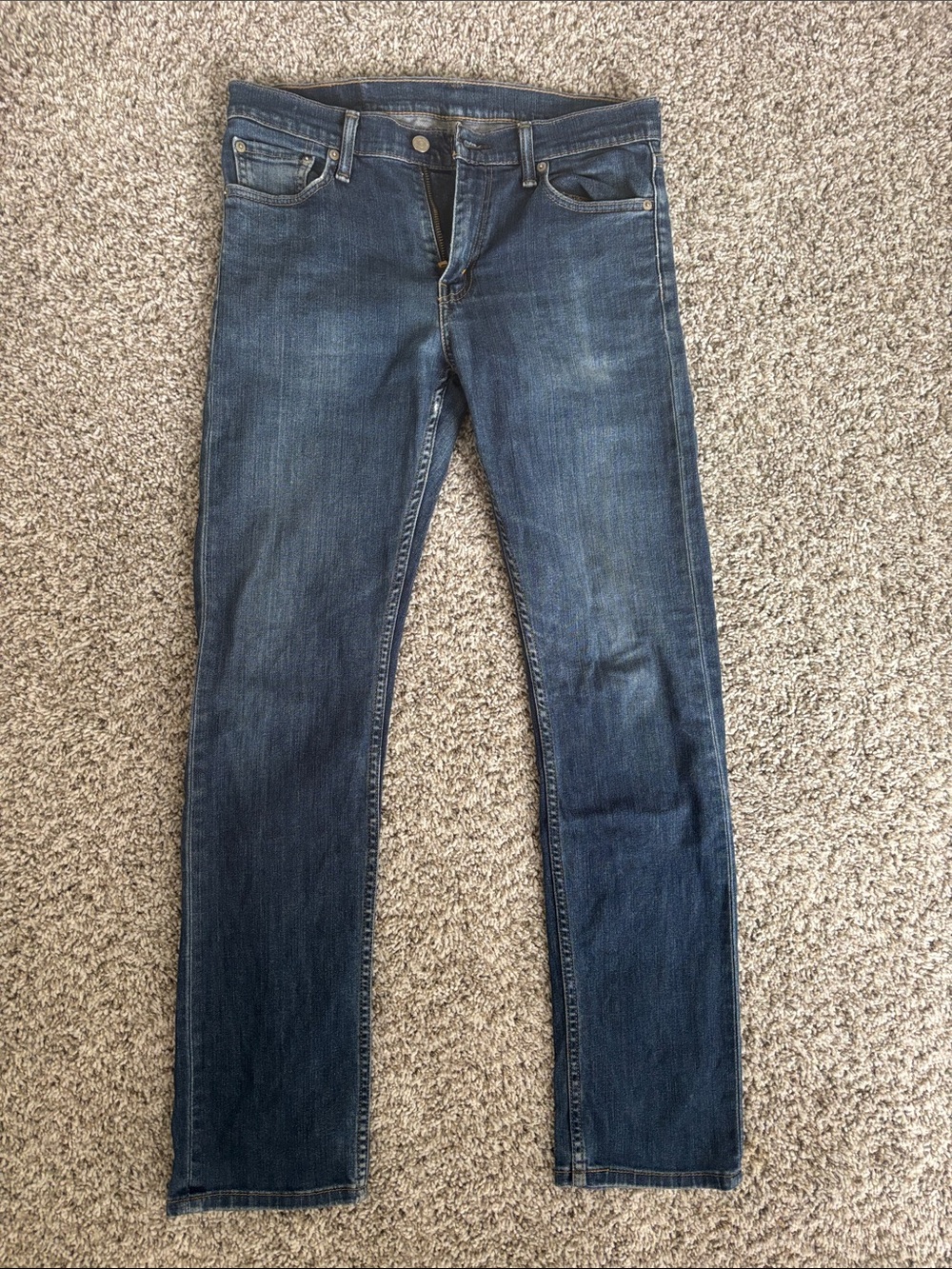 Classic Dark Wash Straight Leg Levi’s Jeans
